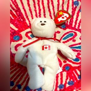 NWT Vintage Winter Maple the Teenie Beanie Baby from Canada 1993